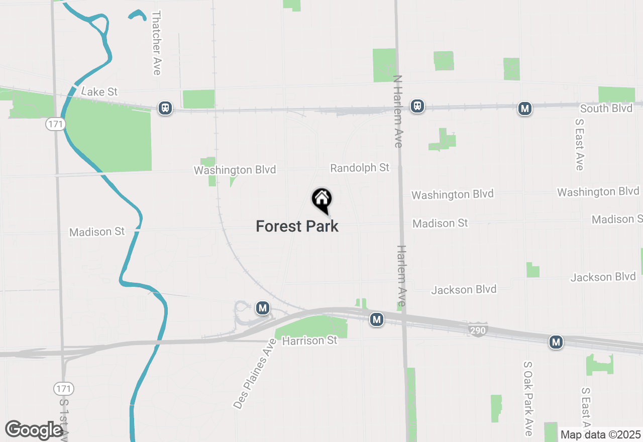 Map of 7441 Madison Street, Forest Park, IL 60130