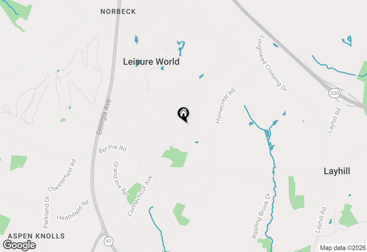 Map of 3411 S Leisure World Boulevard #90-E, Silver Spring, MD 20906