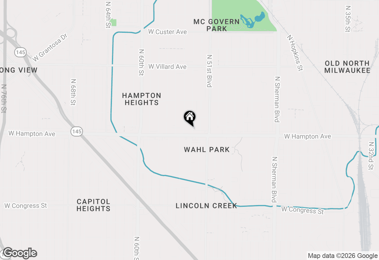 Map of 4821 N 53rd St, Milwaukee, WI 53218