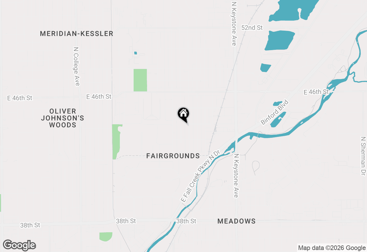 Map of 4361 Kingsley Drive, Indianapolis, IN 46205