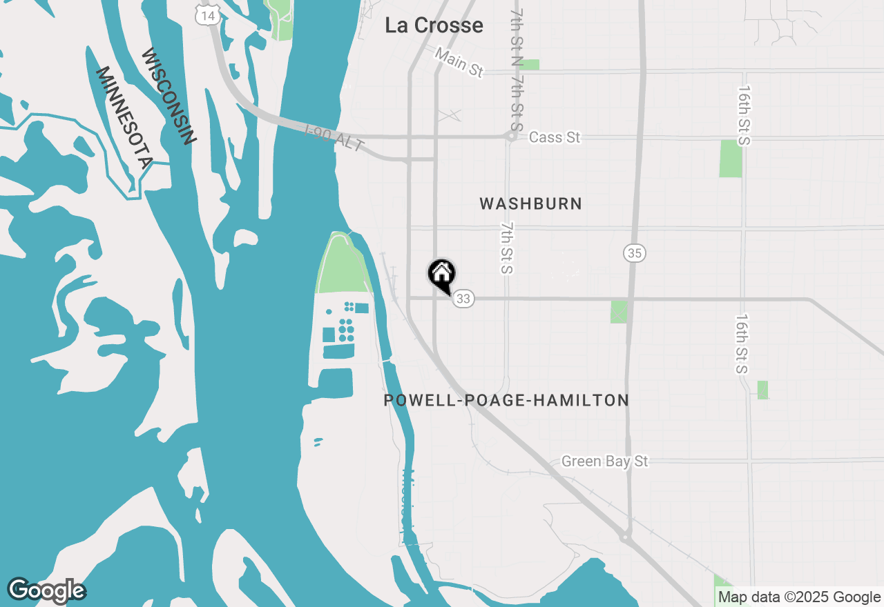 Map of 406 Jackson St, La Crosse, WI 54601
