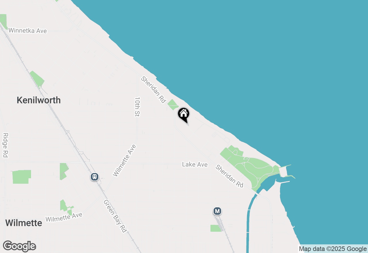 Map of 1133 Michigan Avenue, Wilmette, IL 60091