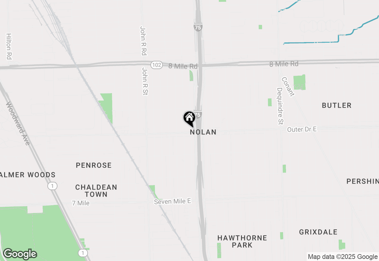 Map of 737 E State Fair, Highland Park, MI 48203