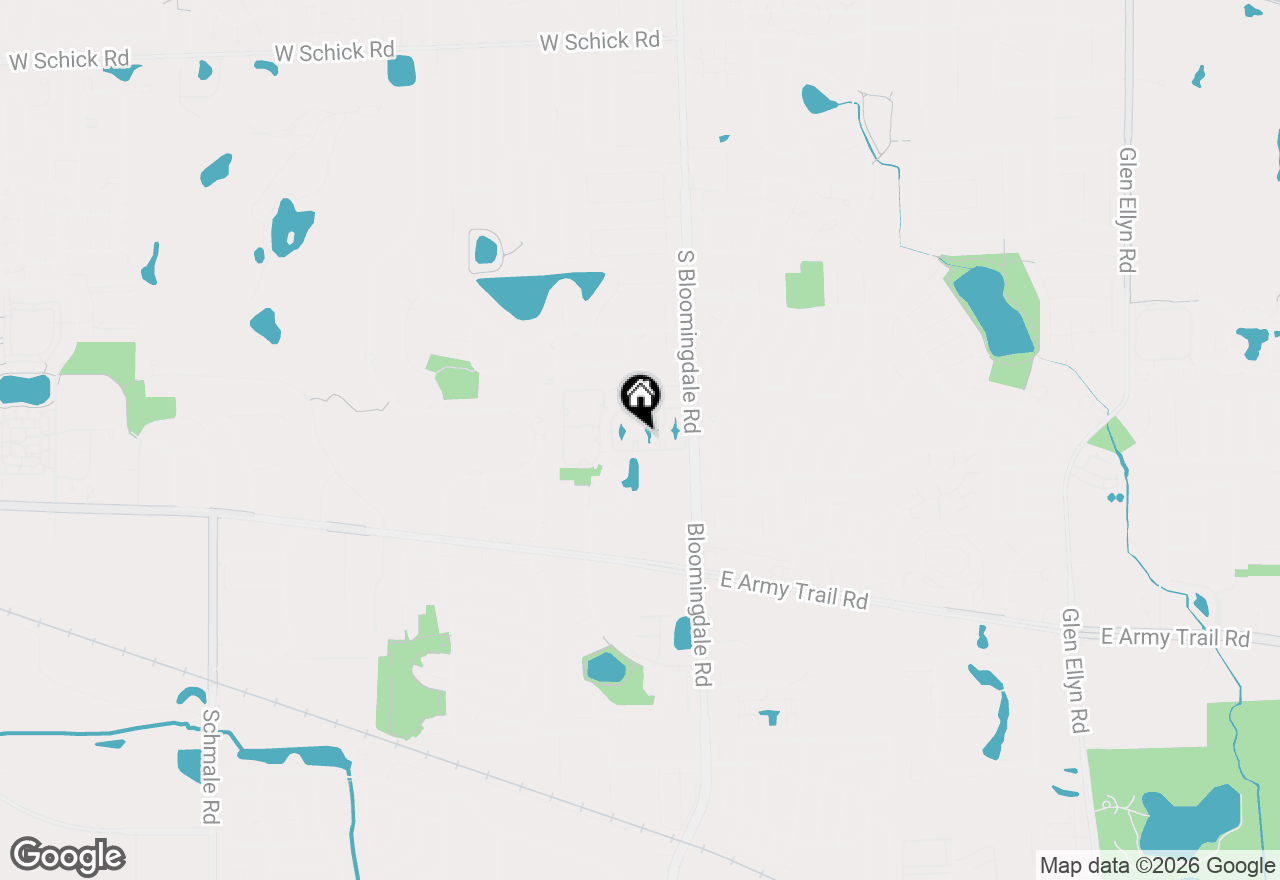 Map of 170 S Waters Edge Drive #102, Glendale Heights, IL 60139