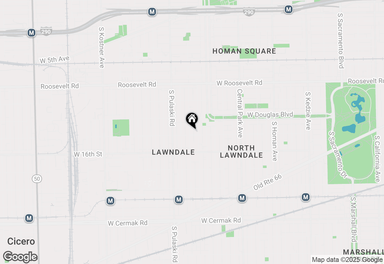 Map of 1453 S Springfield Avenue, Chicago, IL 60623