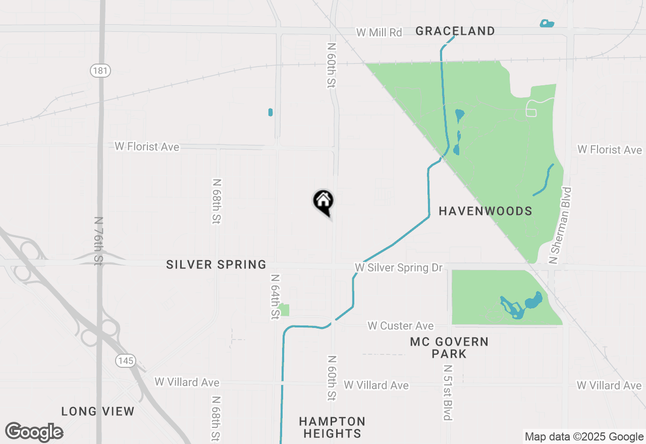 Map of 5738 N 61st St, Milwaukee, WI 53218