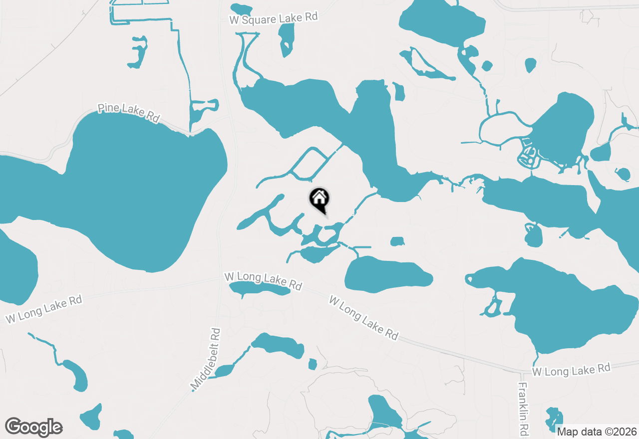 Map of 1865 Harvest Lane, Bloomfield Hills, MI 48302