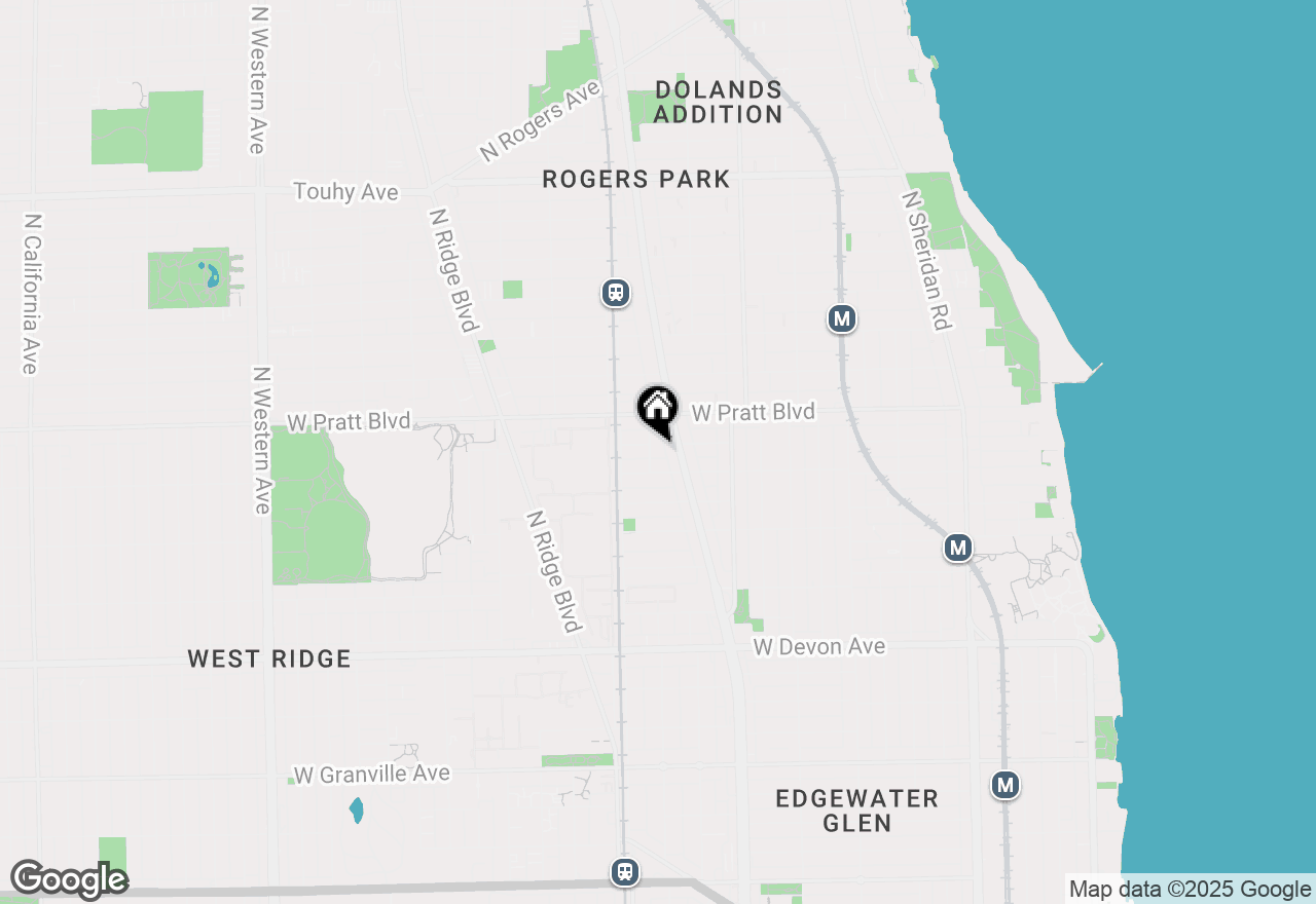 Map of 6719 N Hermitage Avenue #4A, Chicago, IL 60626