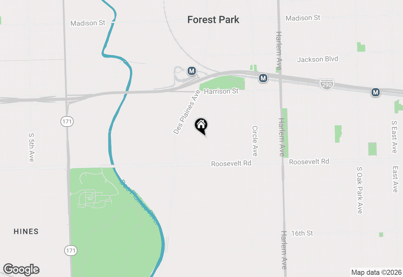 Map of 1030 Dunlop #1E, Forest Park, IL 60130