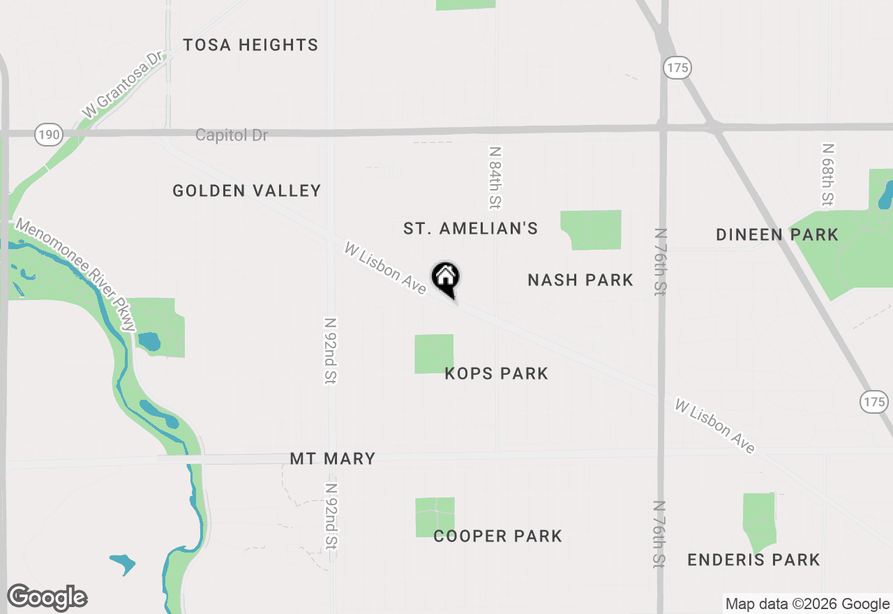 Map of 8621 W Lisbon Ave, Milwaukee, WI 53222