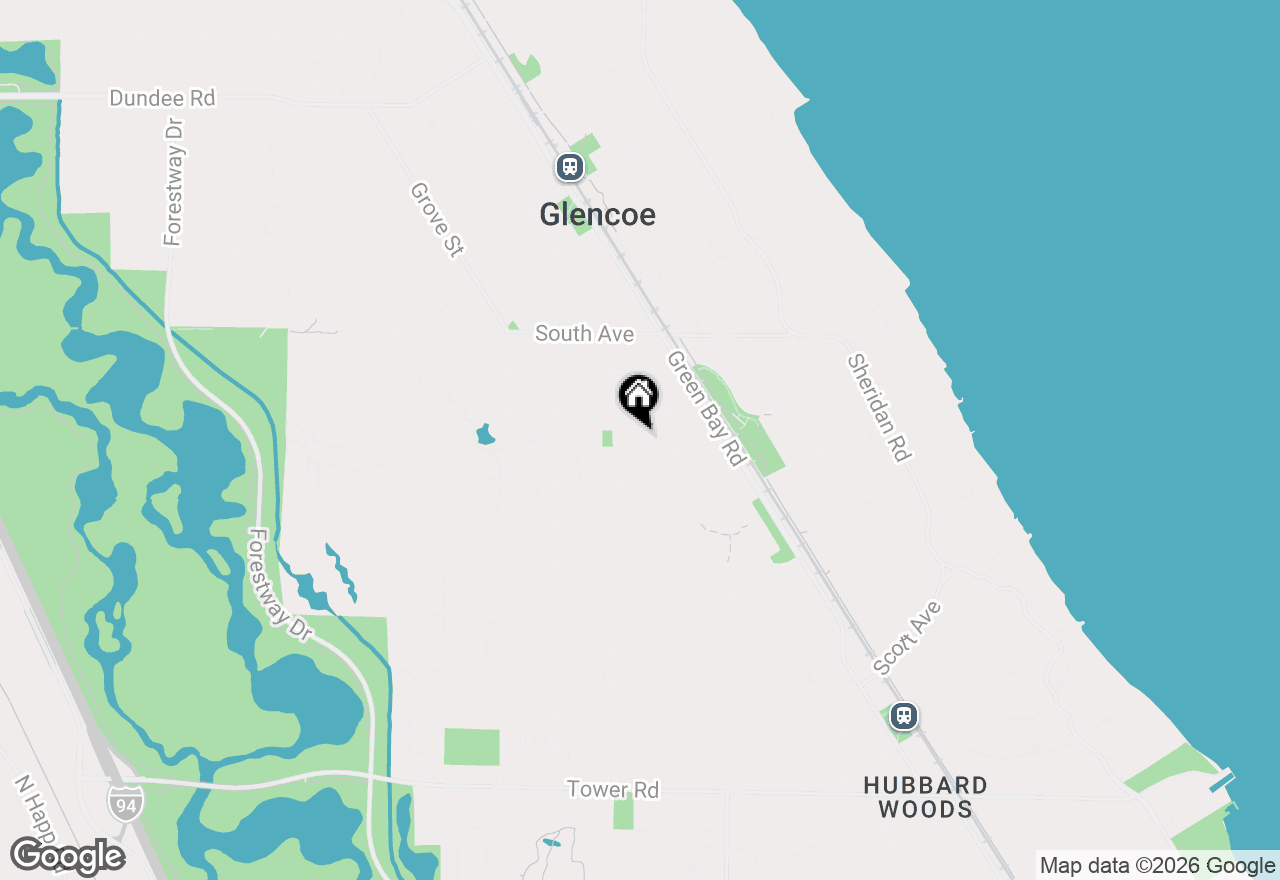 Map of (Address confidential), Glencoe, Illinois 60022