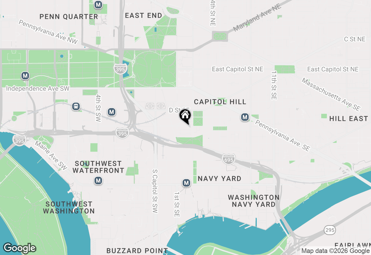 Map of 129 E Street Se, Washington, DC 20003