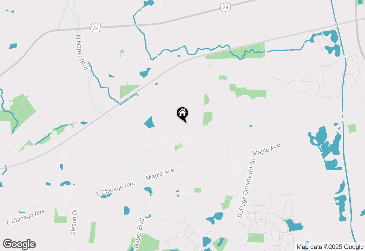 Map of 6S009 Steeple Run Drive, Naperville, IL 60540