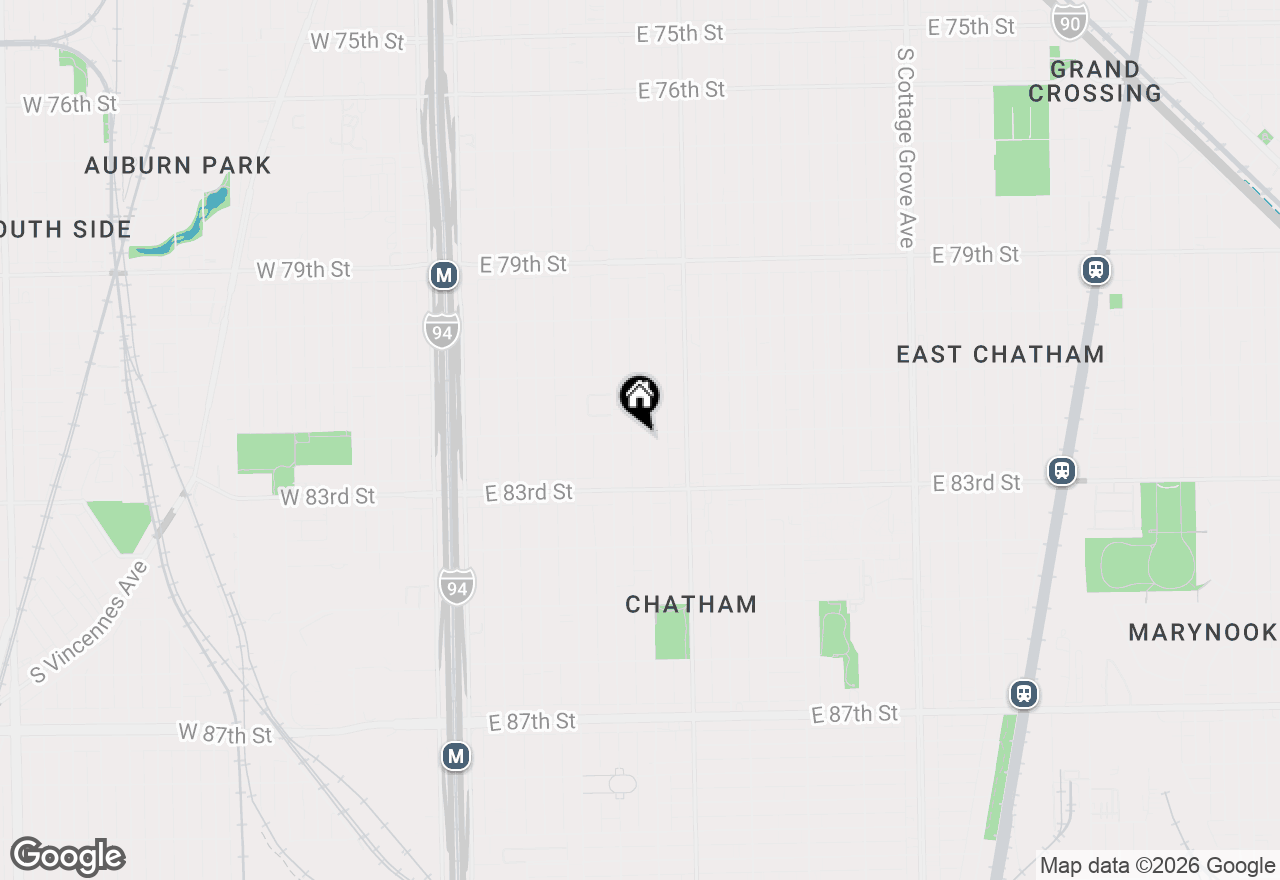 Map of 327 E 82nd Street, Chicago, IL 60619