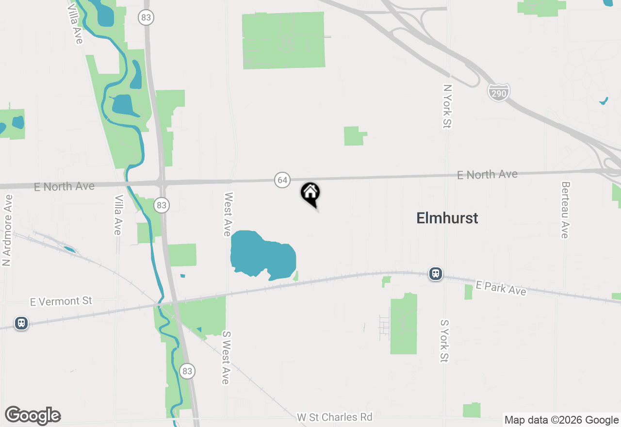 Map of 220 N Oak Street, Elmhurst, IL 60126