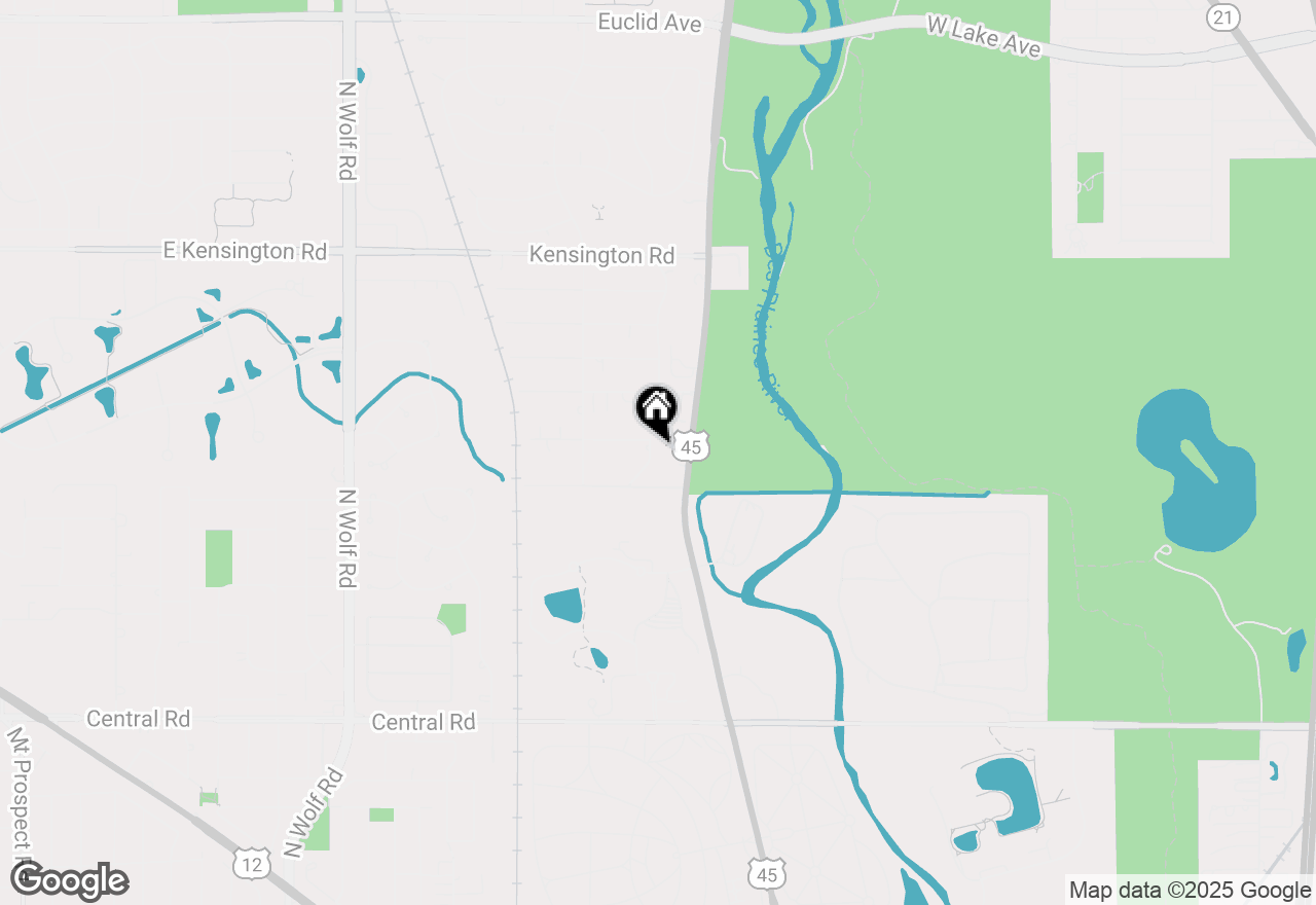 Map of (Address confidential), Mount Prospect, Illinois 60056