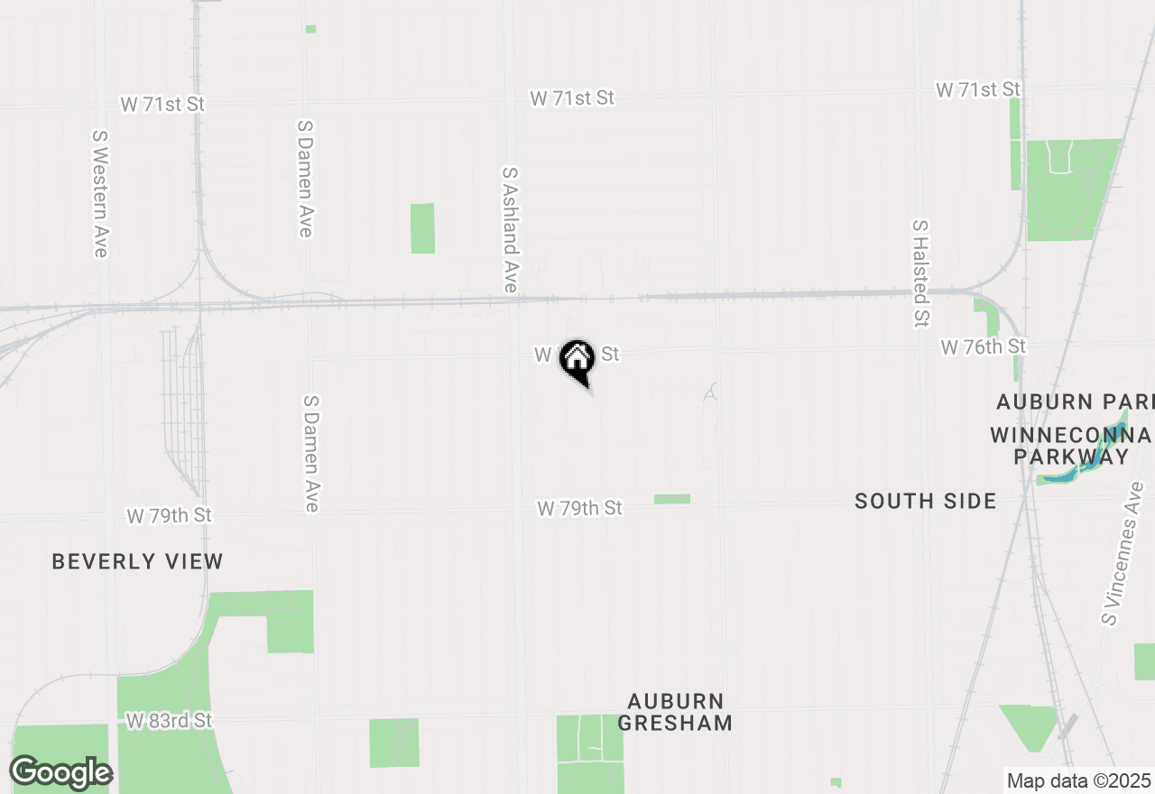 Map of 7650 S Bishop Street, Chicago, IL 60620