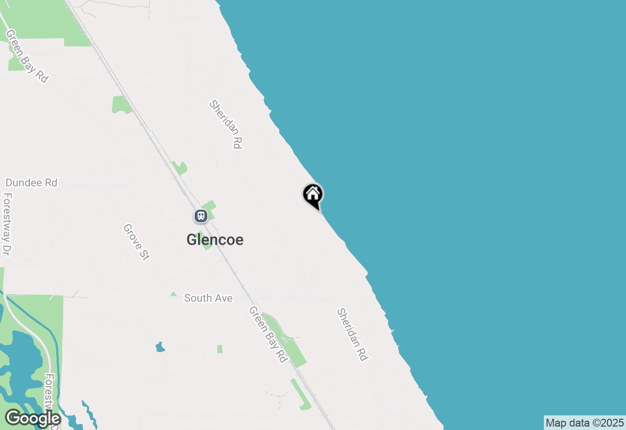 Map of 585 Longwood Avenue, Glencoe, IL 60022