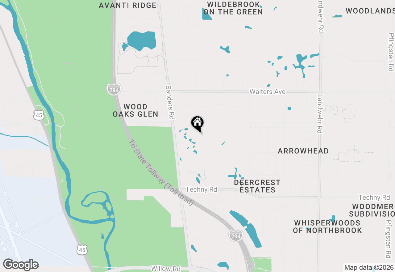 Map of 3899 Mission Hills Road, Northbrook, IL 60062