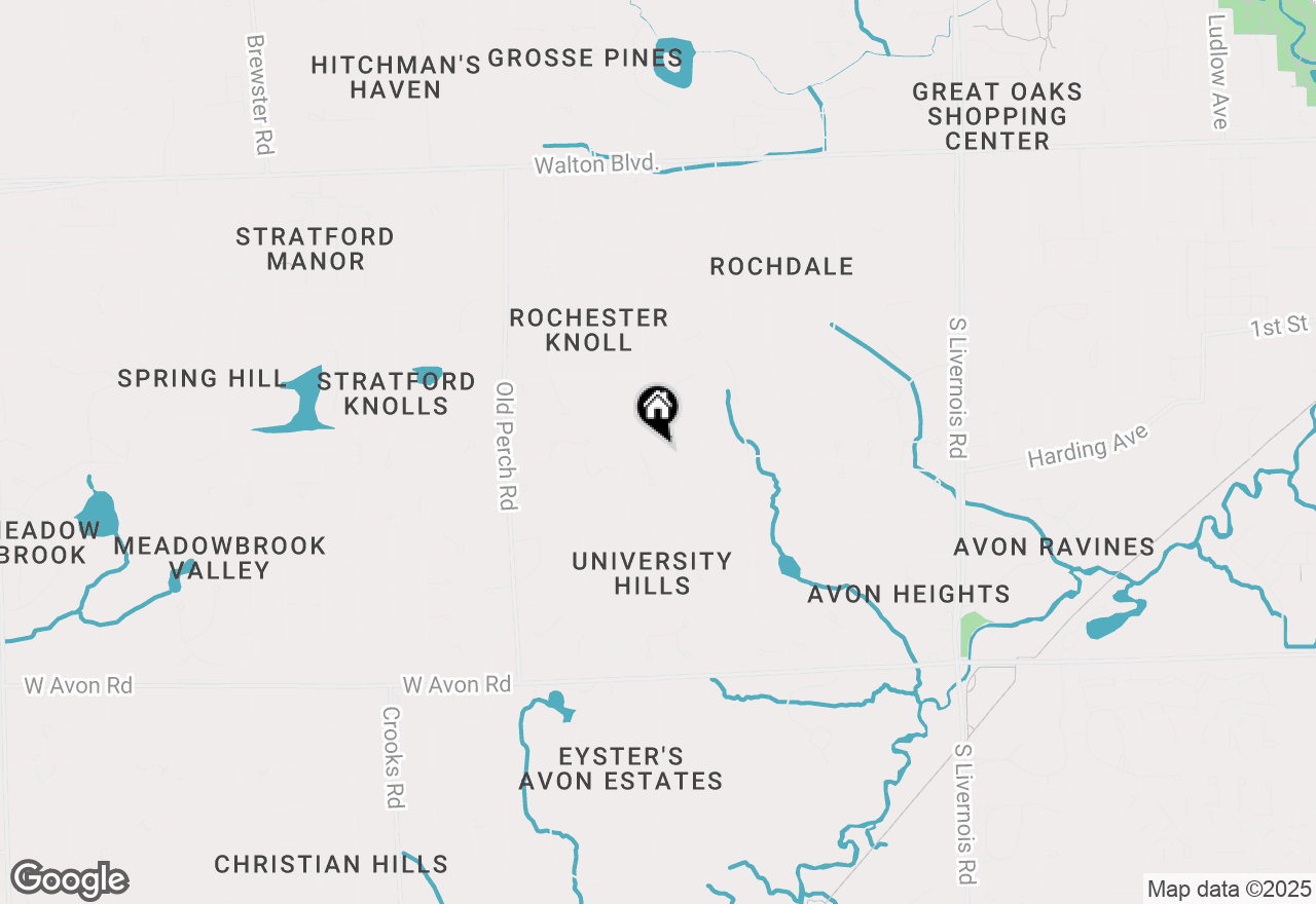 Map of 541 Lake Forest Road, Rochester Hills, MI 48309