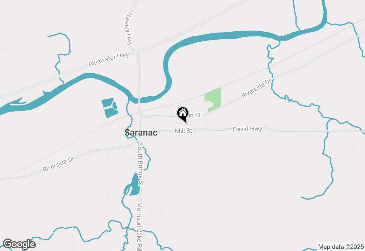 Map of 252 Church Street, Saranac, MI 48881