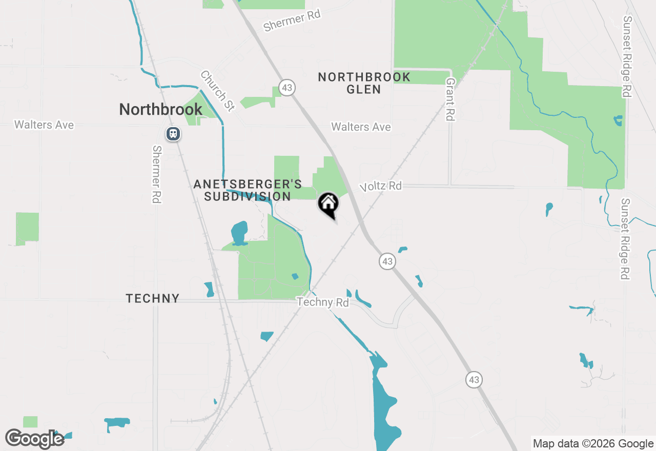 Map of 1438 Voltz Road, Northbrook, IL 60062