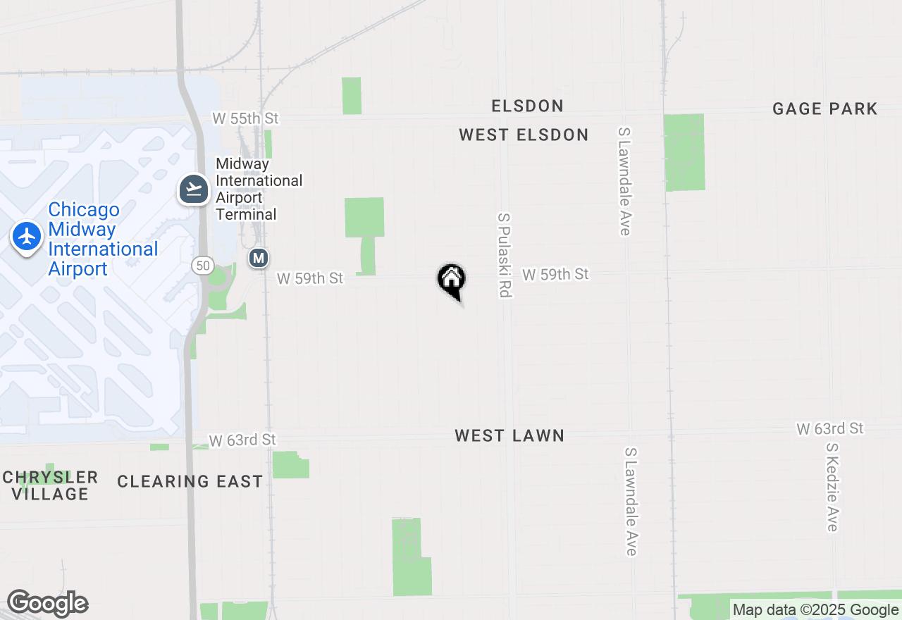 Map of 5951 S Kedvale Avenue, Chicago, IL 60629
