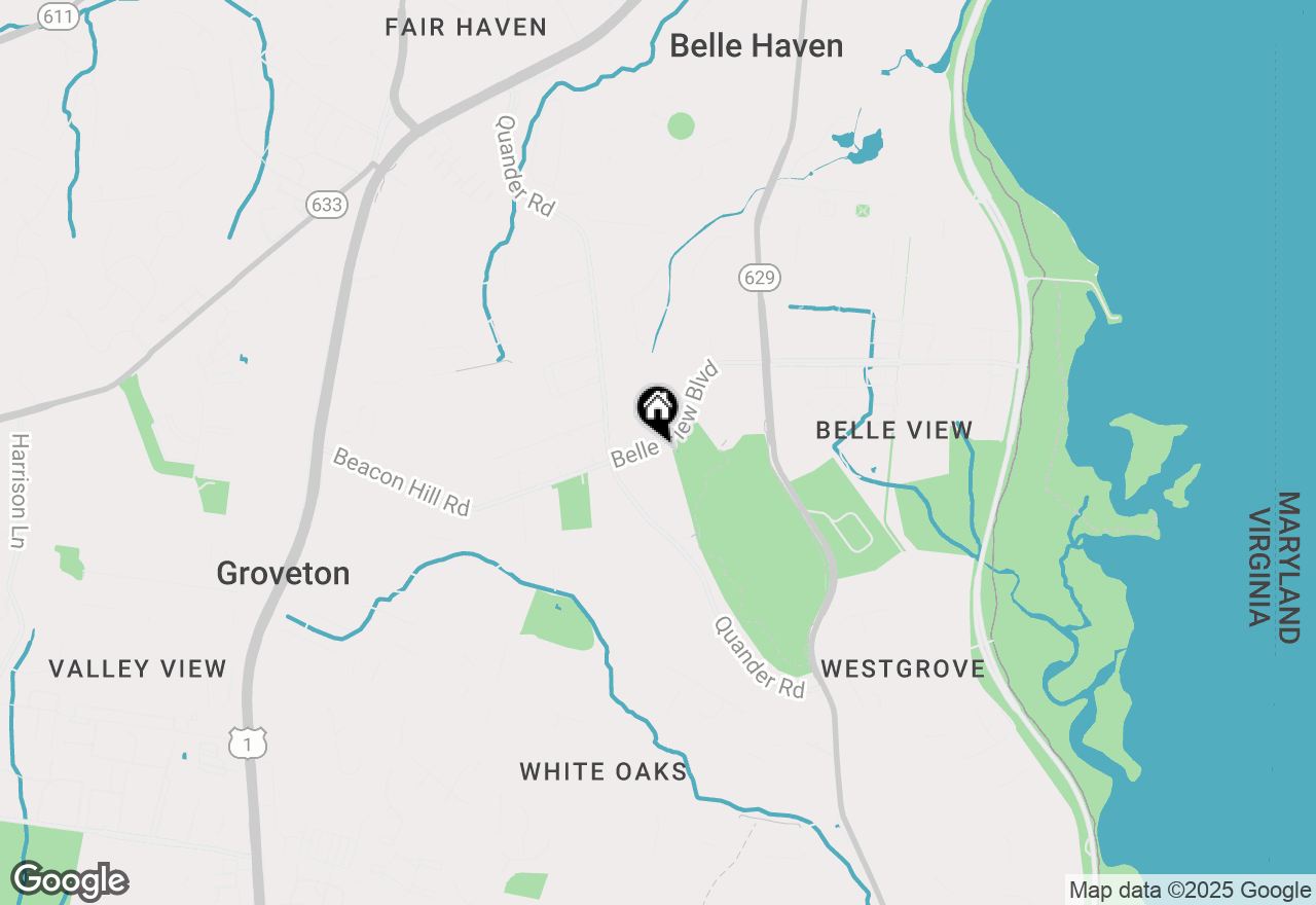 Map of 2107 Belle View Boulevard, Alexandria, VA 22307