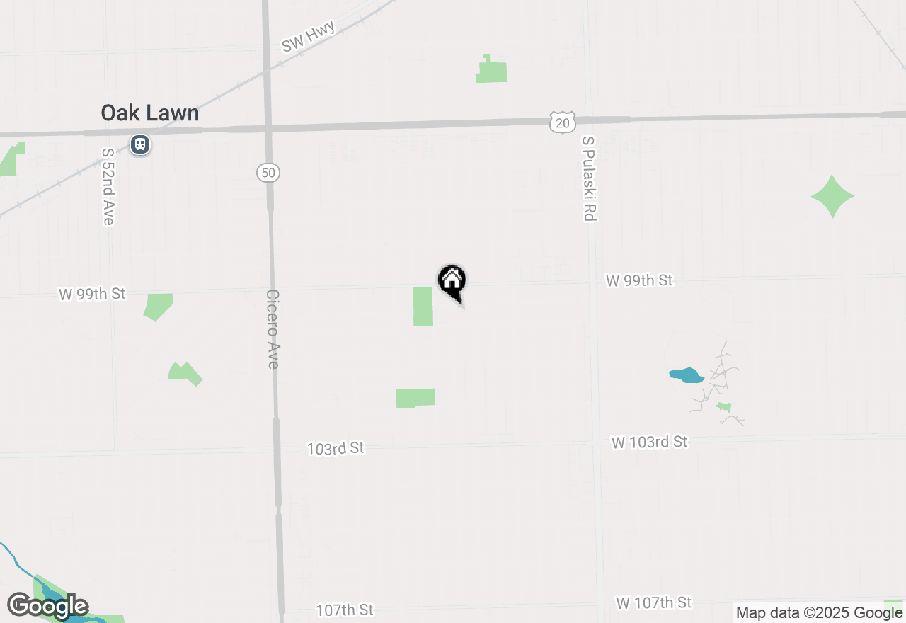 Map of 4325 W 99th Place, Oak Lawn, IL 60453