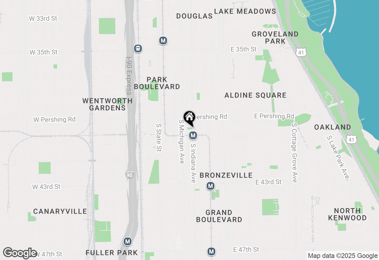 Map of 3944 S Indiana Street #1F, Chicago, IL 60653