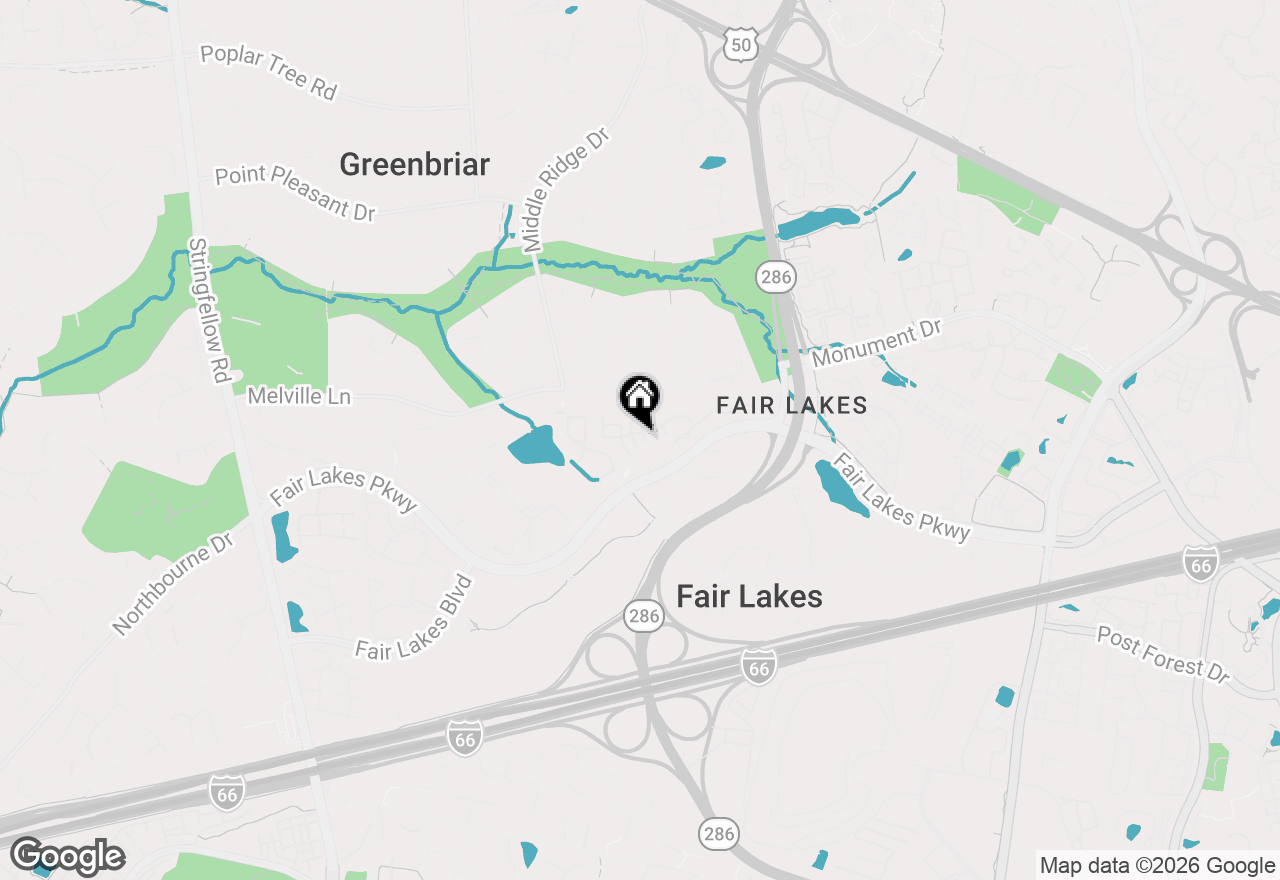Map of 12851 Fair Briar Lane, Fairfax, VA 22033