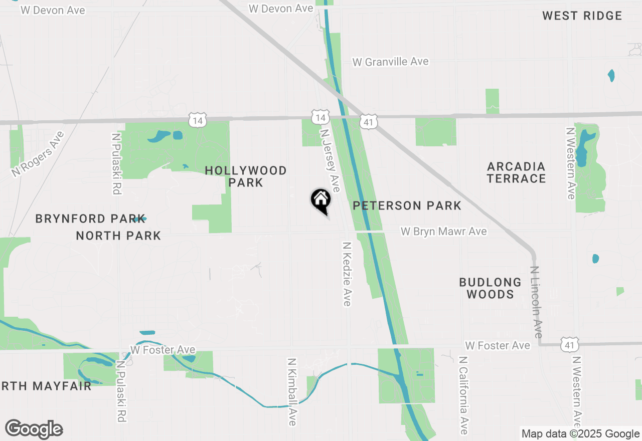 Map of 5621 N Spaulding Avenue #3S, Chicago, IL 60659