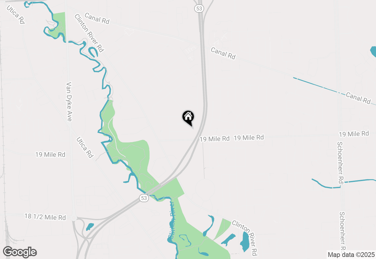 Map of 11527 Crown Drive, Sterling Heights, MI 48314