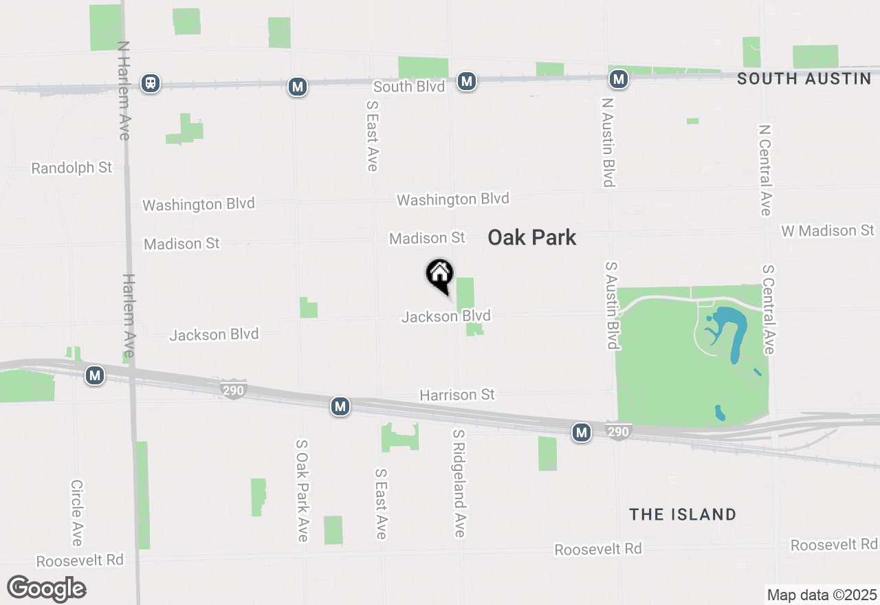 Map of 632 S Elmwood Avenue, Oak Park, IL 60304