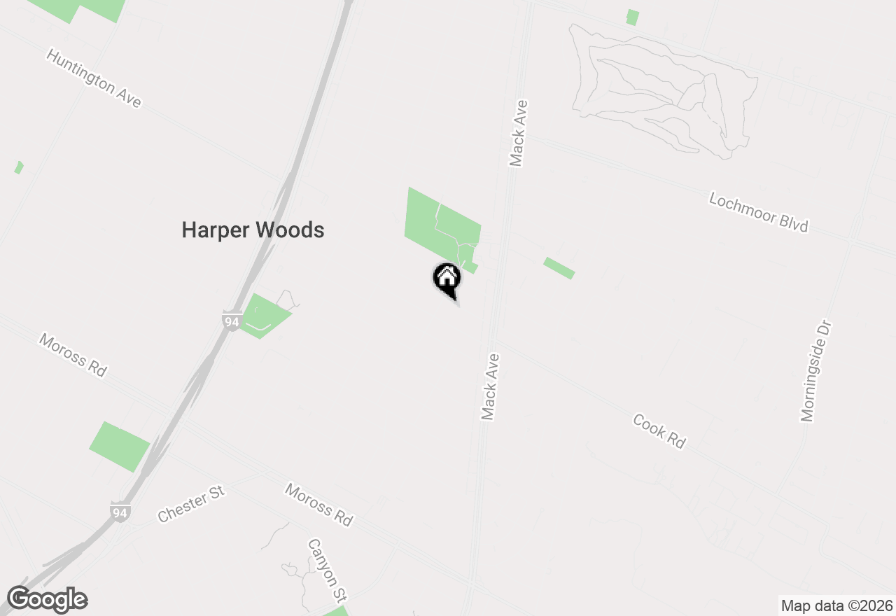 Map of 1817 Manchester Boulevard, Grosse Pointe Woods, MI 48236