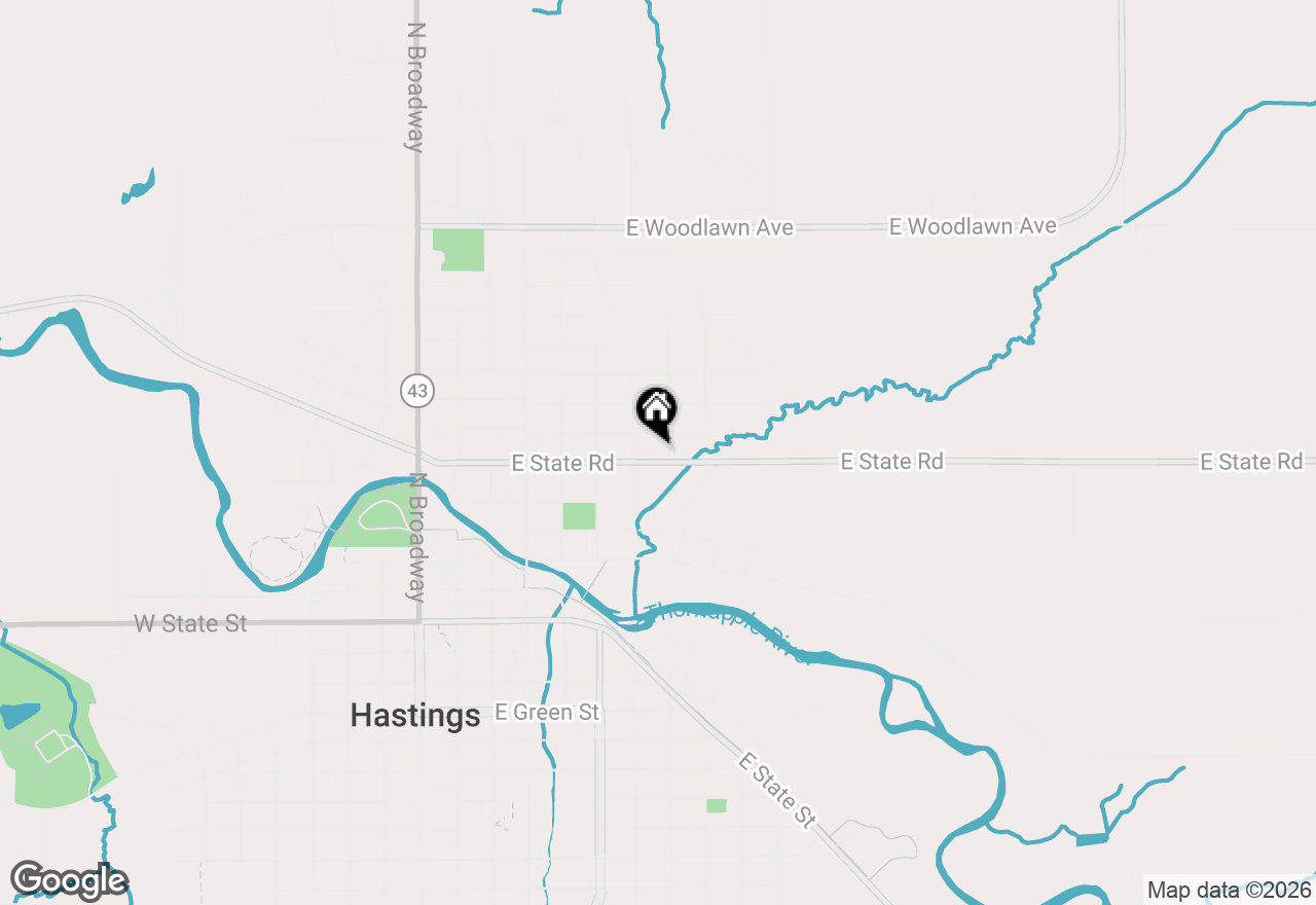 Map of 500 E State Road, Hastings, MI 49058
