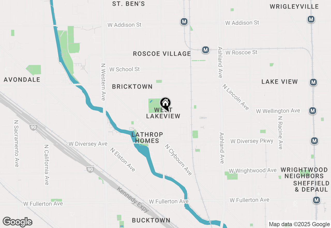 Map of 2959 N Damen Avenue #2G, Chicago, IL 60618