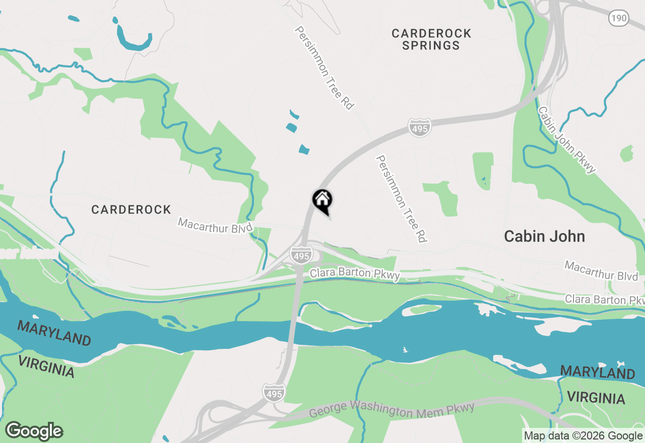 Map of 8617 Carlynn Drive, Bethesda, MD 20817