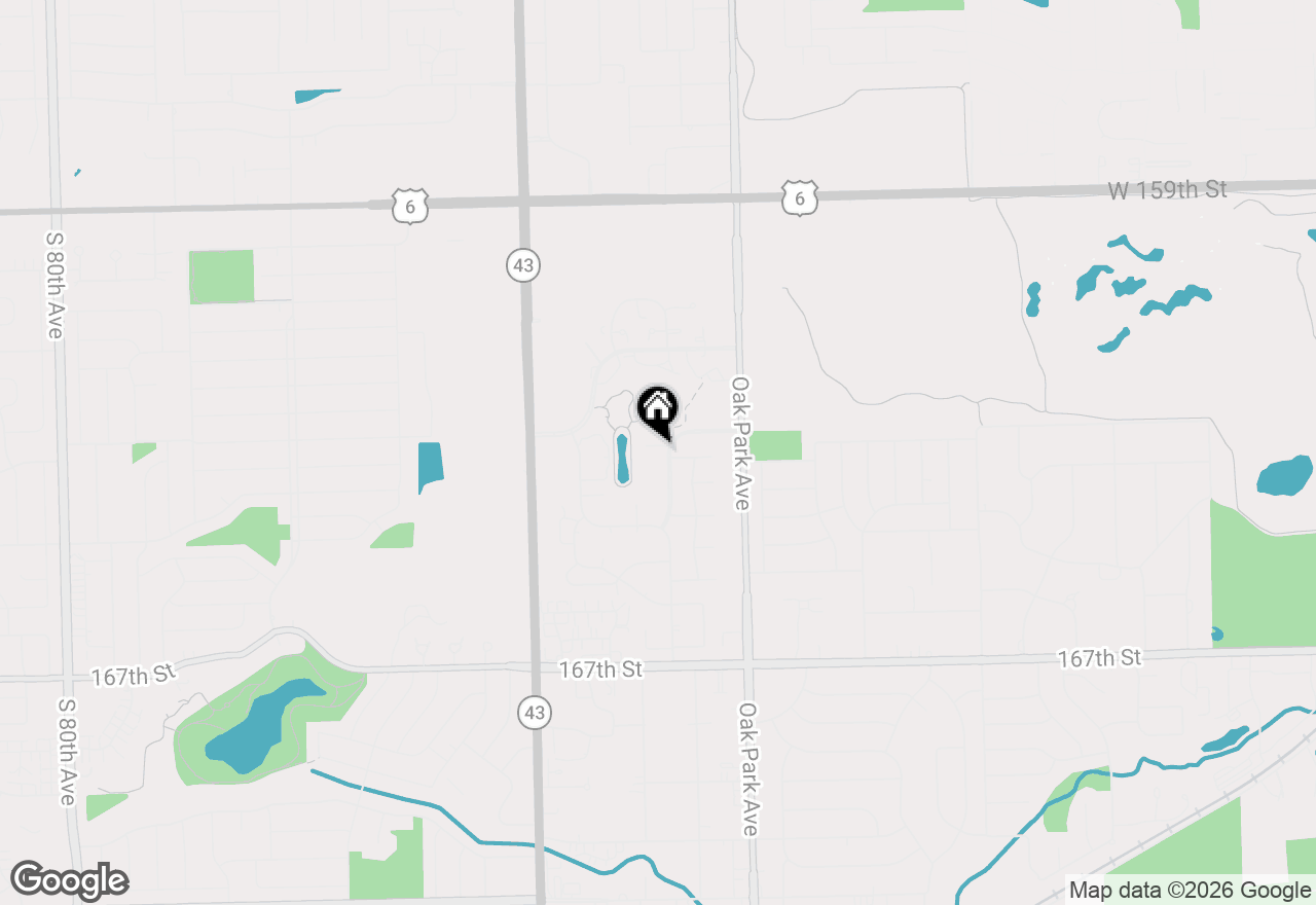 Map of 6935 Kingston Court, Tinley Park, IL 60477