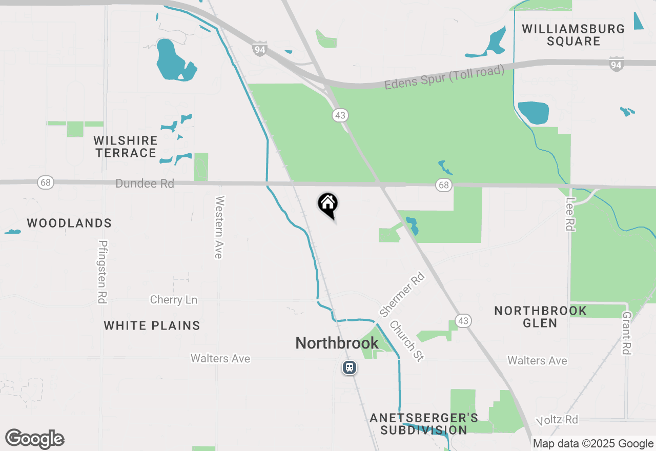 Map of 2001 Thornwood Lane, Northbrook, IL 60062