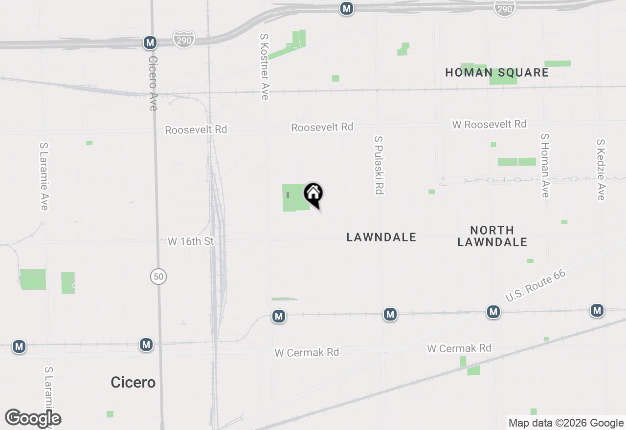 Map of 1505 S Tripp Avenue, Chicago, IL 60623