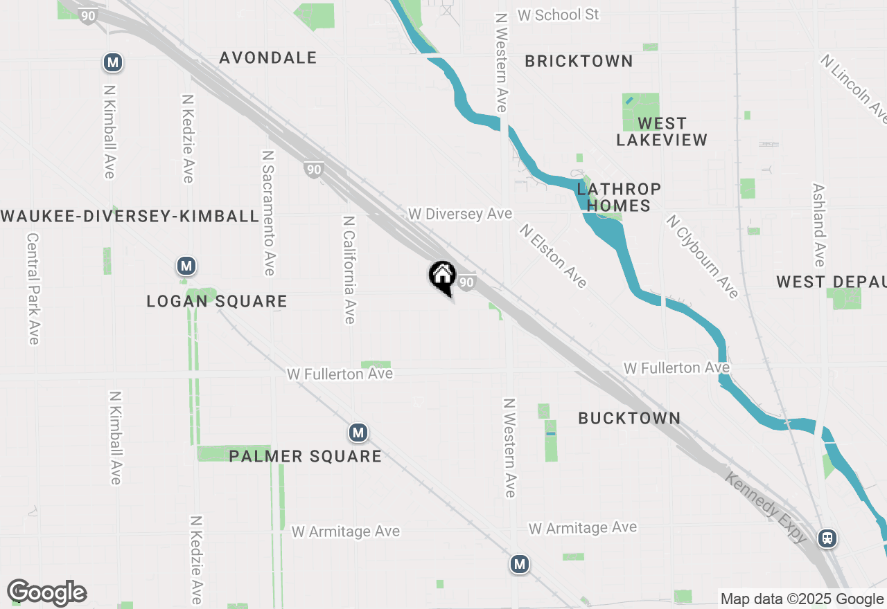 Map of 2539 W Logan Boulevard #2, Chicago, IL 60647