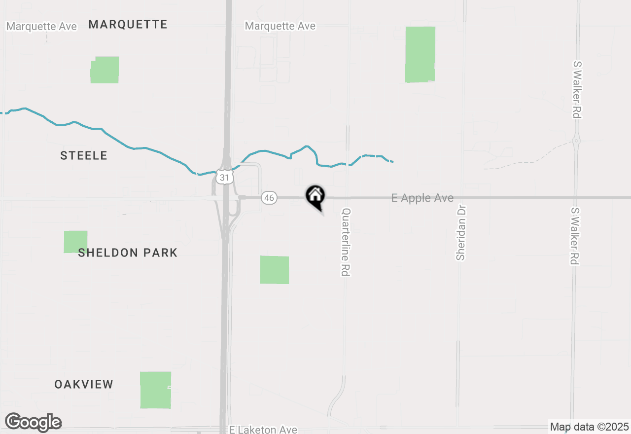 Map of 1059 Gordon Street, Muskegon, MI 49442