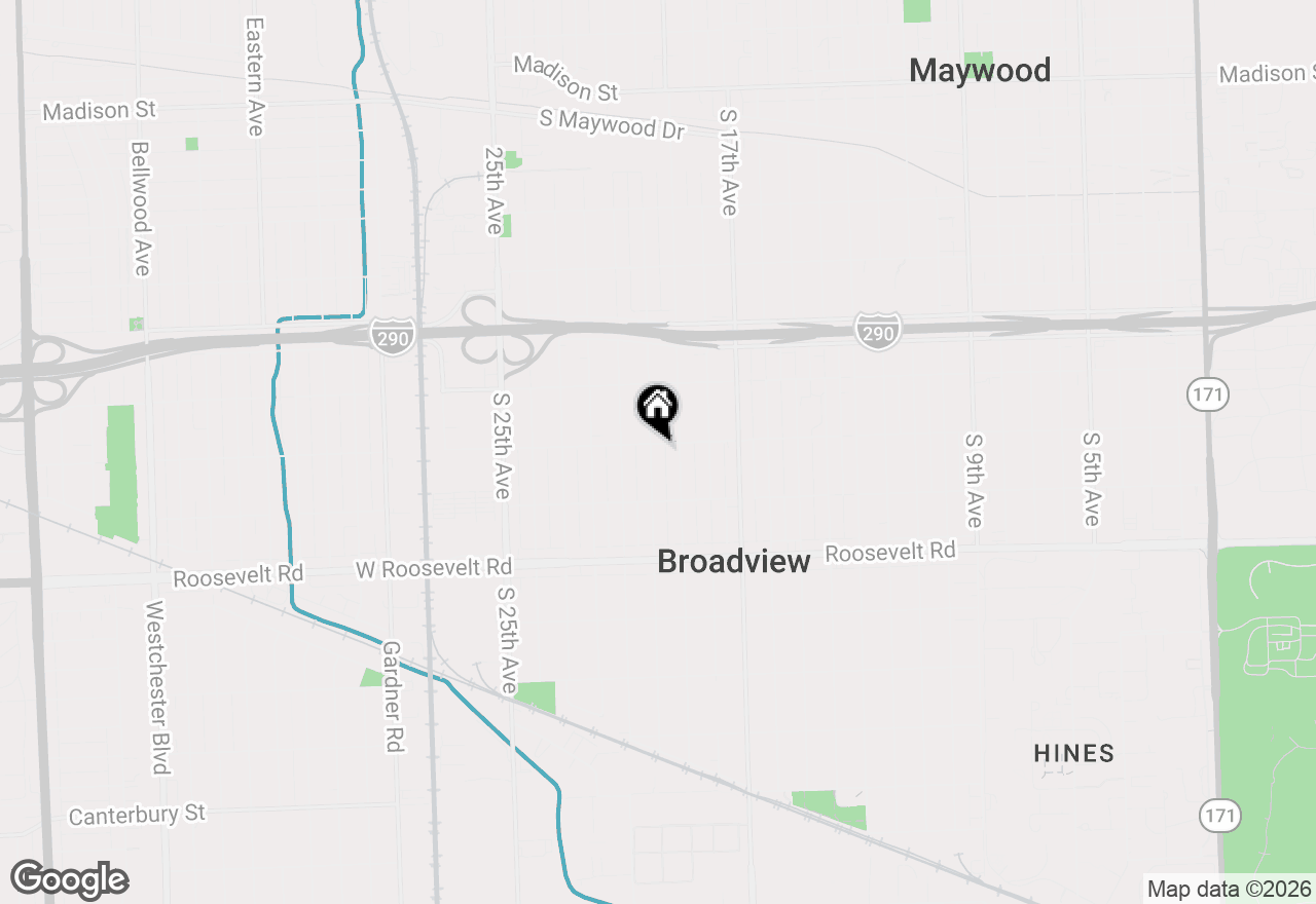 Map of 2003 S 20th Avenue, Broadview, IL 60155