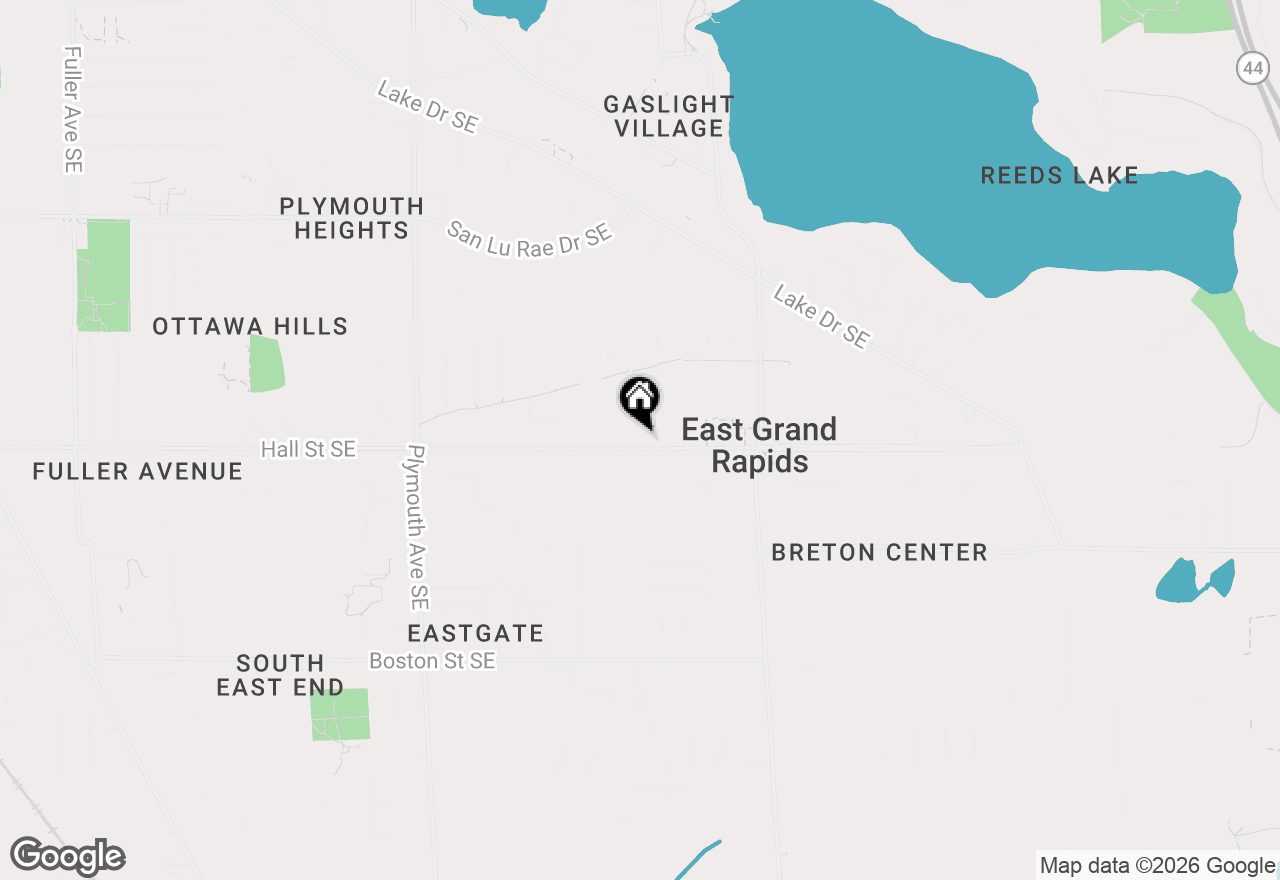 Map of 2151 Hall Street Se, East Grand Rapids, MI 49506