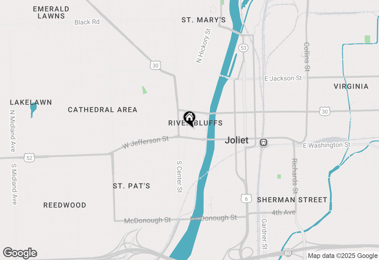 Map of 314 Oneida Street, Joliet, IL 60435