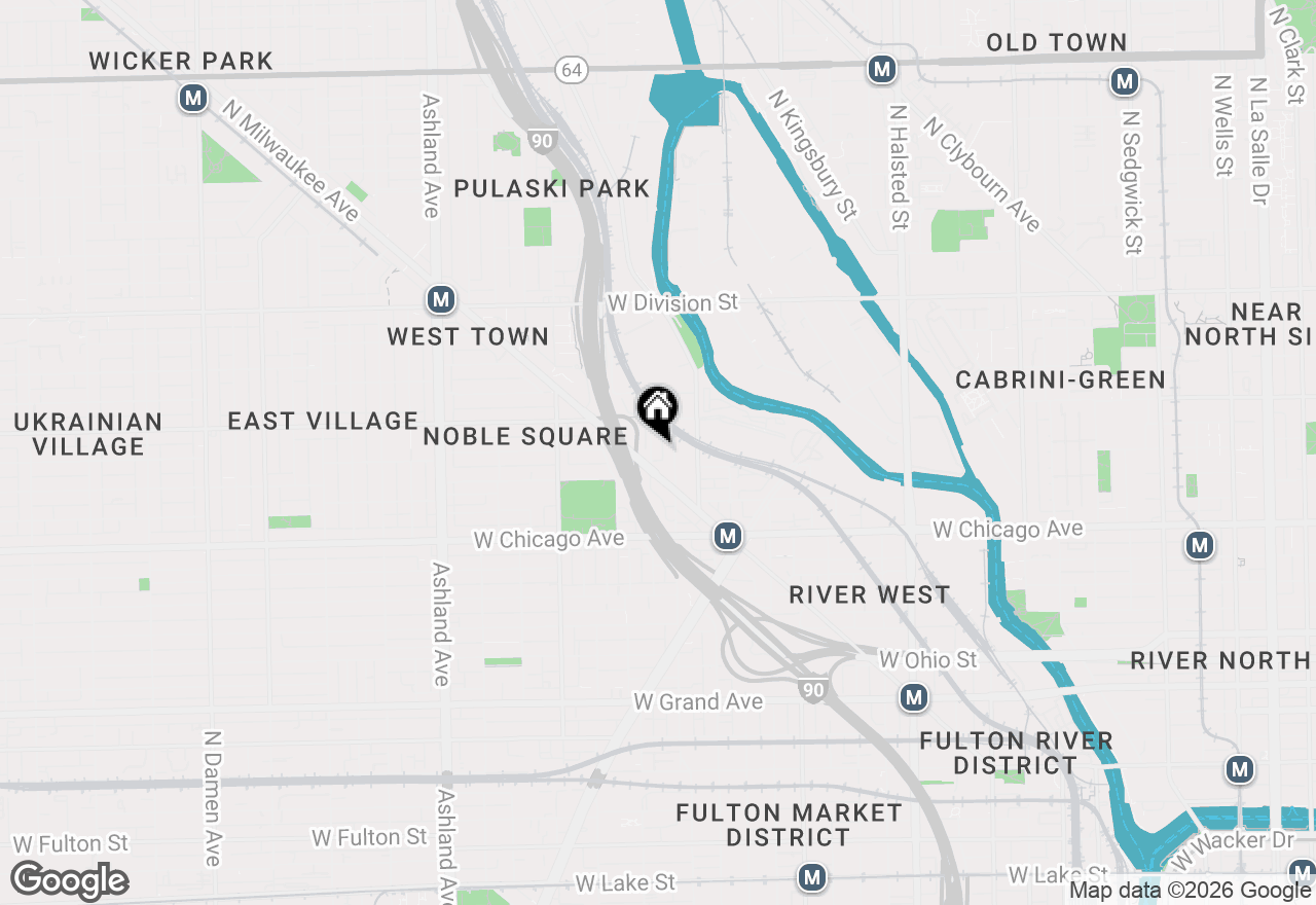 Map of 919 N Willard Court #2N, Chicago, IL 60622