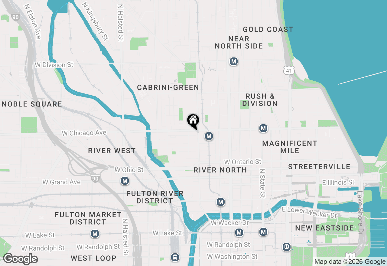 Map of 357 W Chicago Avenue #4S, Chicago, IL 60654