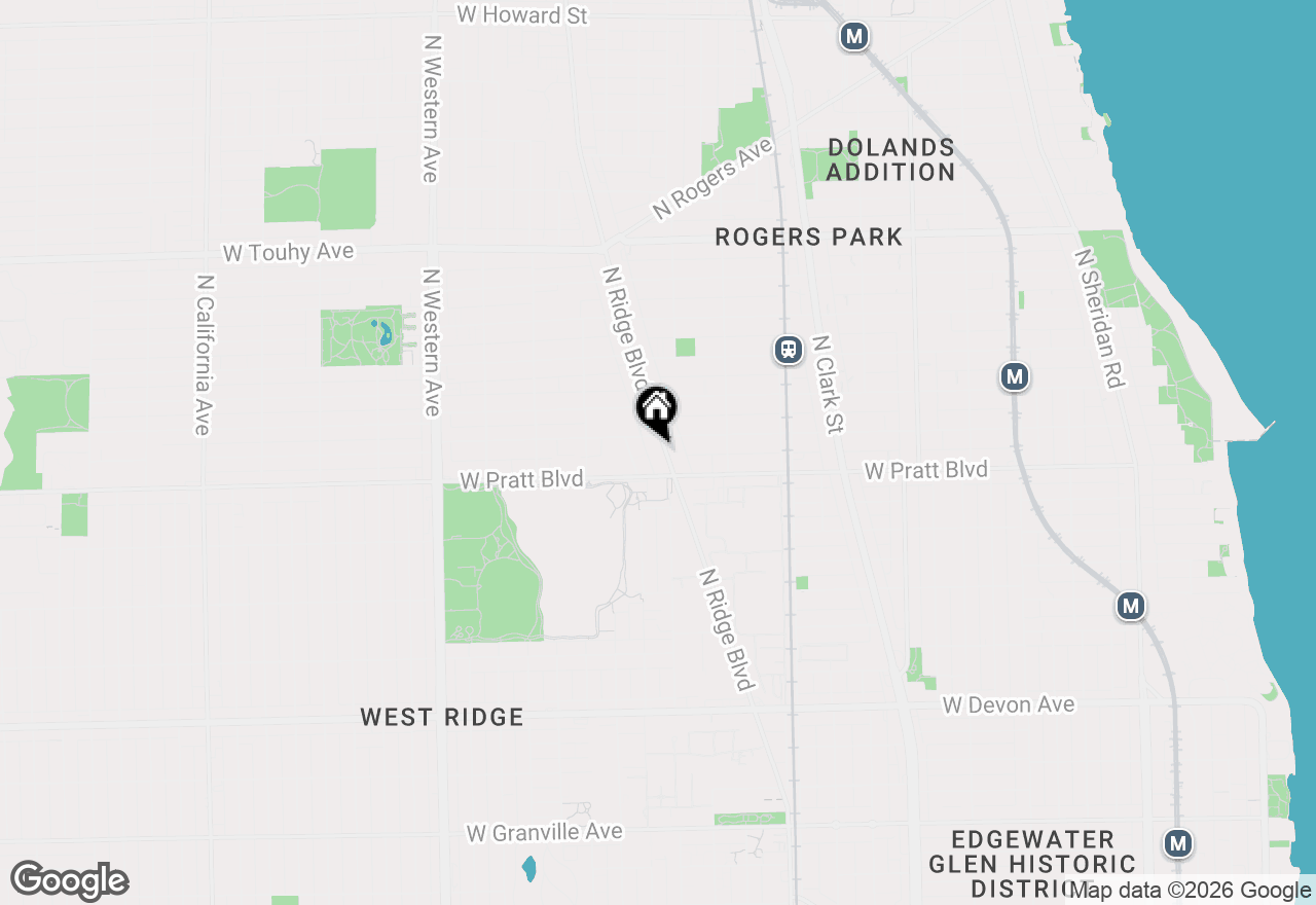 Map of 6826 N Ridge Boulevard #301, Chicago, IL 60645