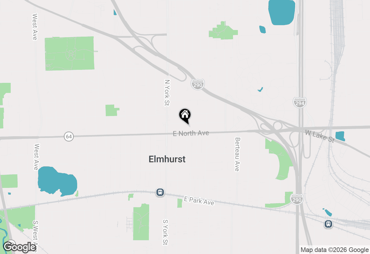 Map of 315 N Kenilworth Avenue, Elmhurst, IL 60126